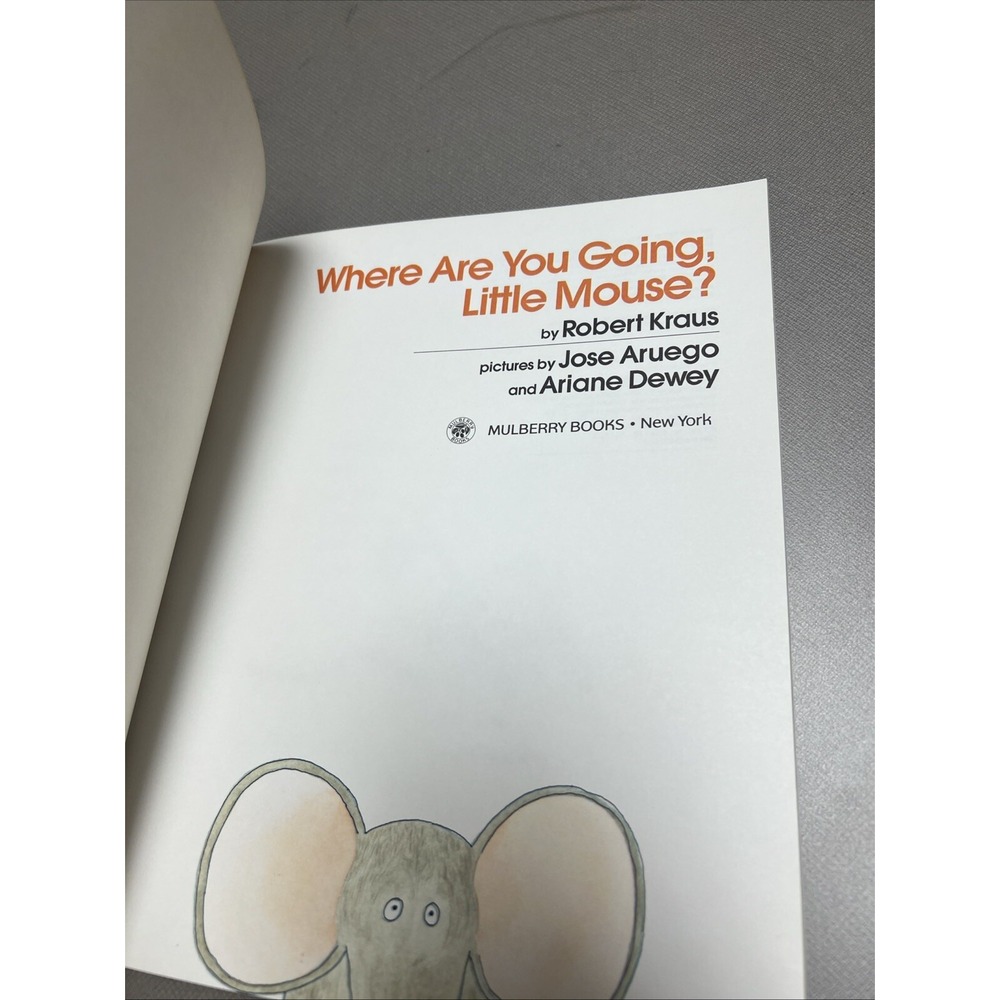 Where Are You Going, Little Mouse? by Robert Kraus (English) Paperback Book Nice - Picture 6 of 15